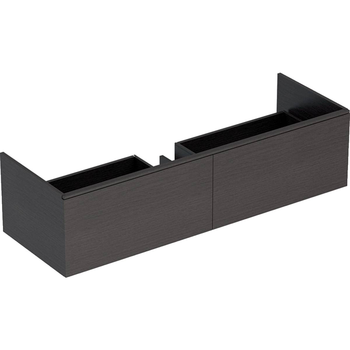 Xeno² cabinet for washbasin made of solid surface material, with two drawers