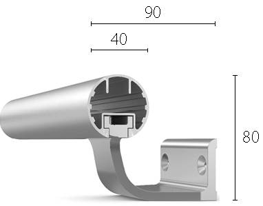  CS Acrovyn® HRA-6 Handrail