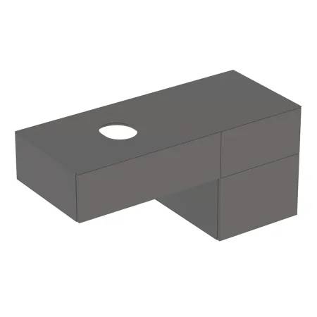 Geberit Variform Cabinet For Lay-On Washbasin, With Three Drawers, Shelf Surface And Trap - Cabinet