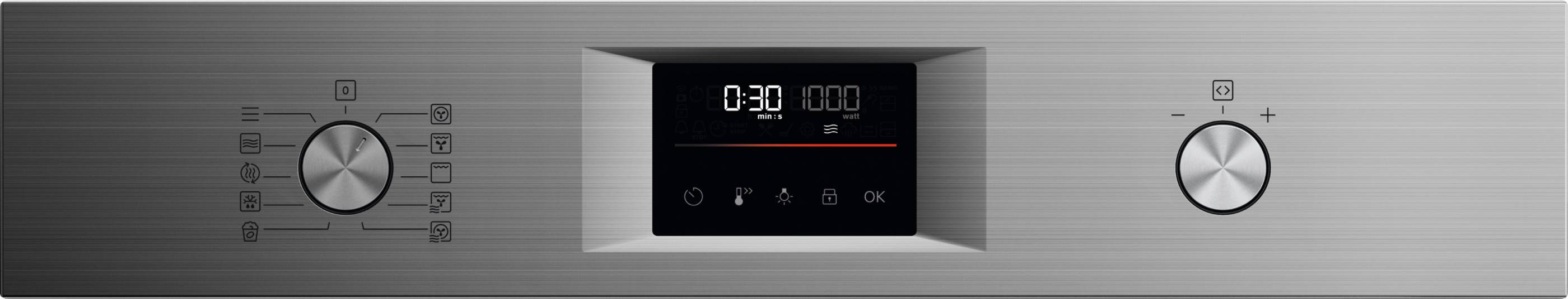 AEG CONNECTED INFINITY STEEL COMBIQUICK MICROWAVE AND OVEN 
