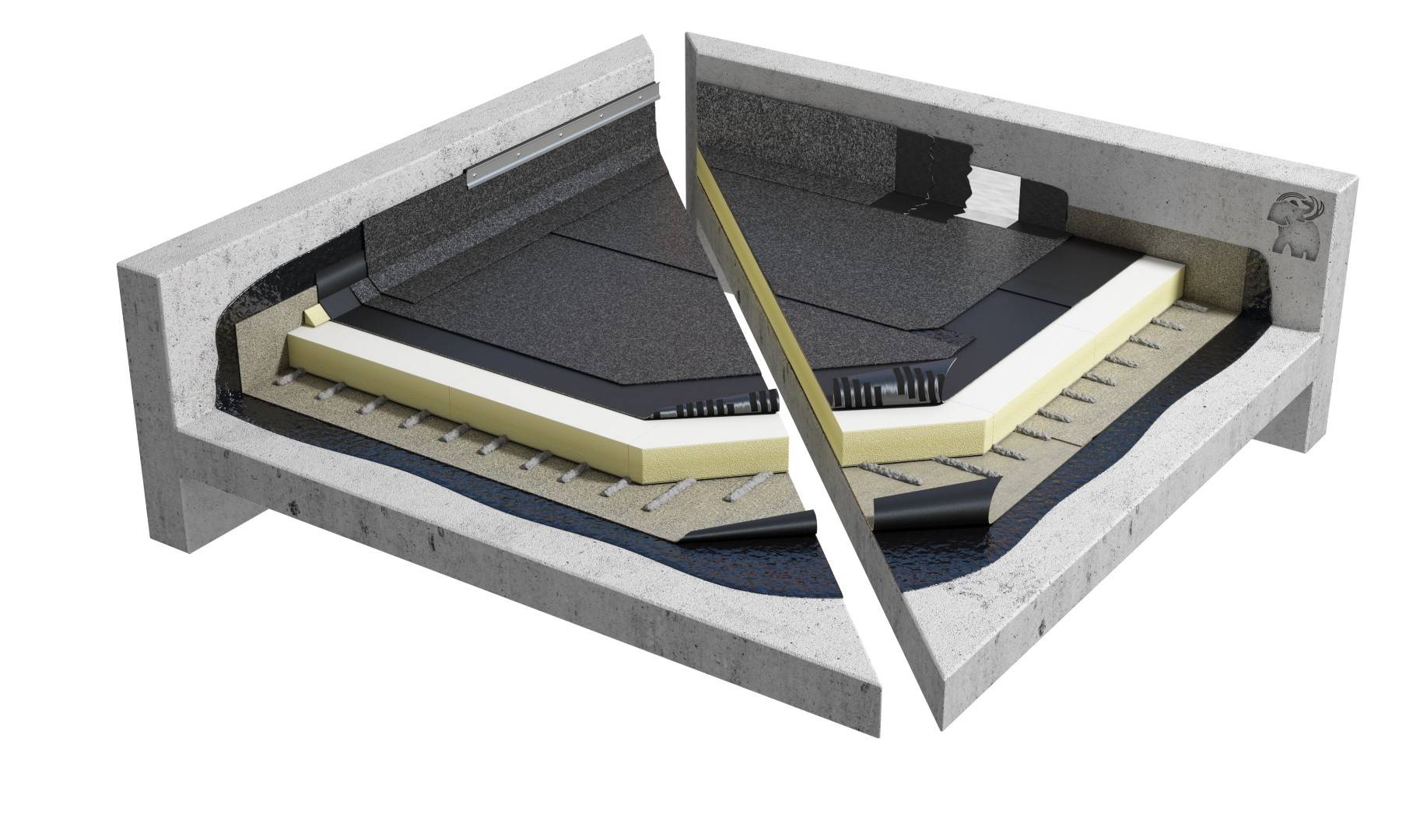 Sopralene Flam 180 AF - Bituminous Warm Flat Roof system (CNB1PGPSBK_001)