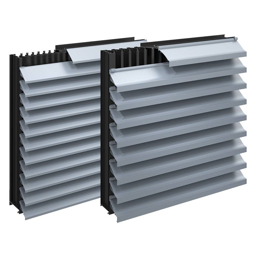 CS Louvres - Architectural Line Louvres - Double-Bank Architectural Louvres