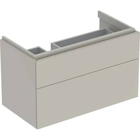 Geberit Xeno² Cabinet for Washbasin with Shelf Surface, with Two Drawers - Cabinet