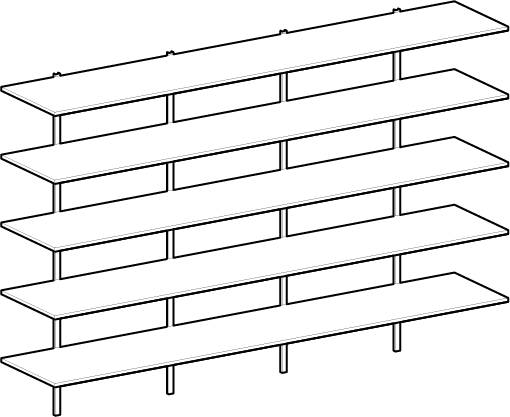 Silfor - Spur Shelving - Adjustable Track Shelving