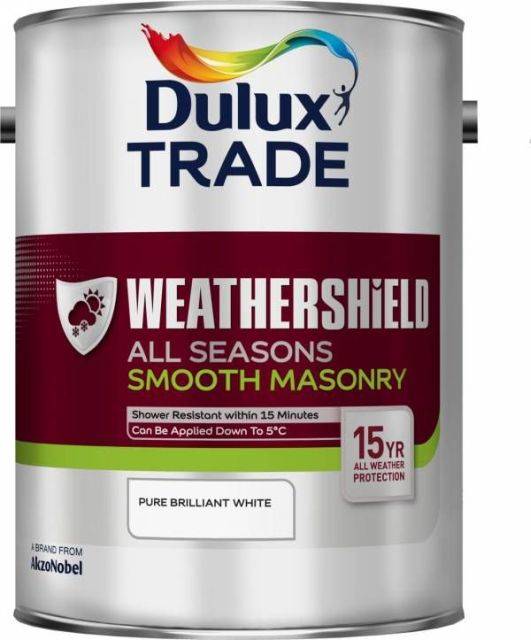 Dulux Trade Weathershield All Seasons Smooth Masonry Paint