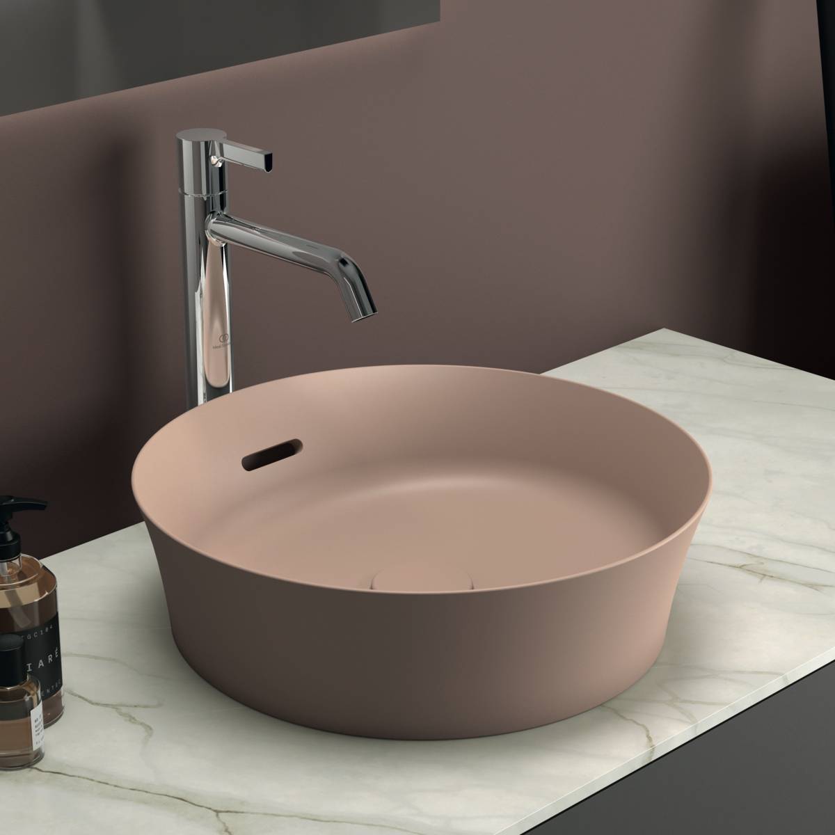 Ideal Standard Ipalyss 40 cm Round Vessel Washbasin With Overflow