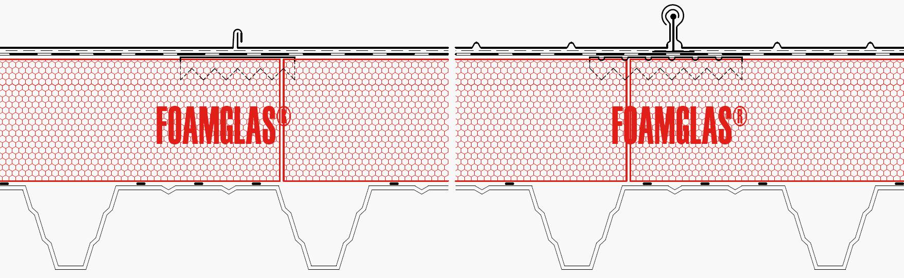 4.6.3 Roof - Foamglas Insulation with Thermally Isolated Fixing Positions for Standing Seam Roof