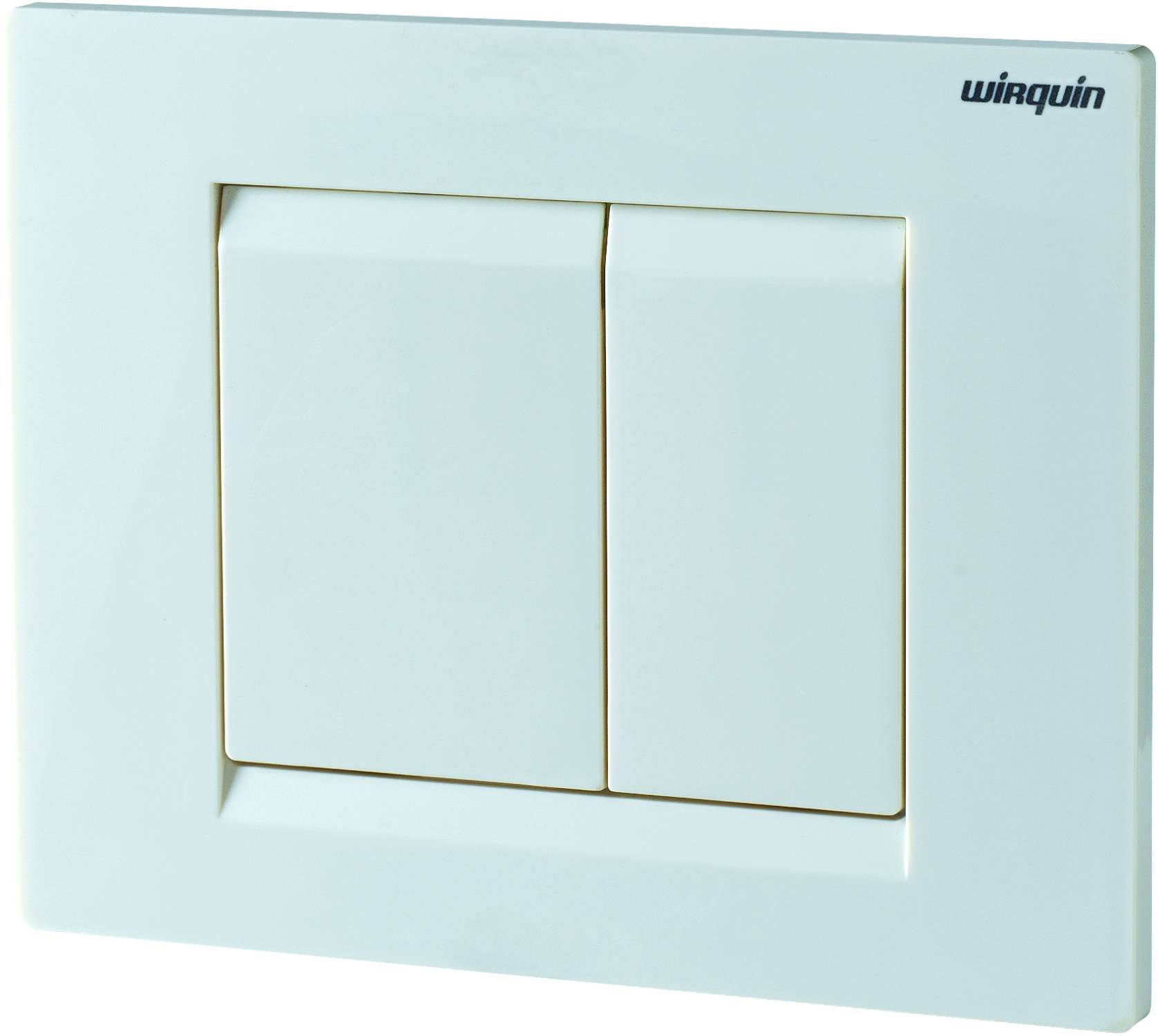 WHITE ESSENTIAL CONTROL PLATE - WC Flush Plate