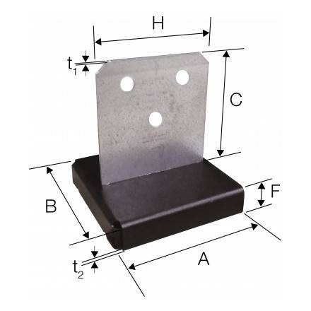 CPT: Concealed Post Base