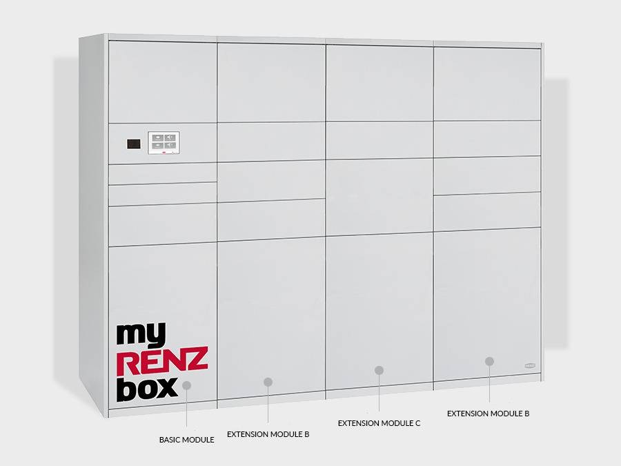 Smart Parcels - IPC Parcel Box - Extension Module - Smart Parcels IPC myRENZbox System