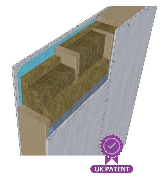 i-FAST External Wall - Insulated, Fire Rated Timber Frame Panel