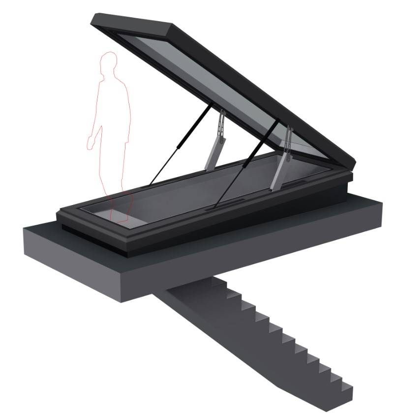 Opening Roof Access Door - Electric