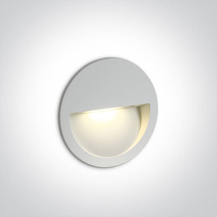  3W LED Recessed  IP65 Wall Light 68068 - Circular Indoor/ Outdoor Luminaire 3000K