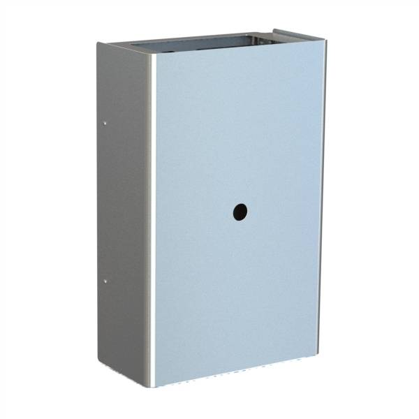 Wall mounted waste bin with square opening, 45 L