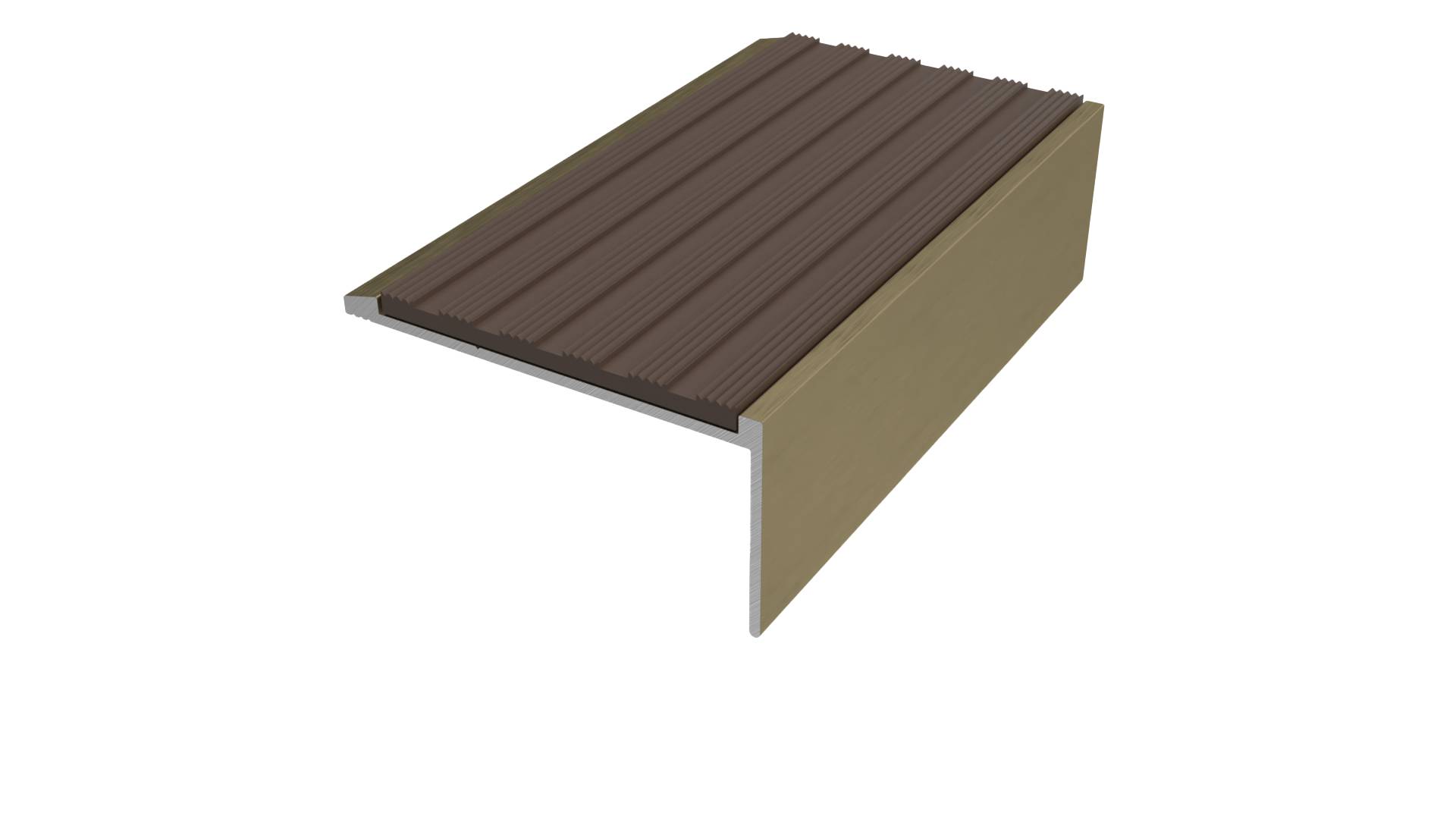 Aluminium Stair Nosings With Insert For Vinyl And Hardfloor Surfaces