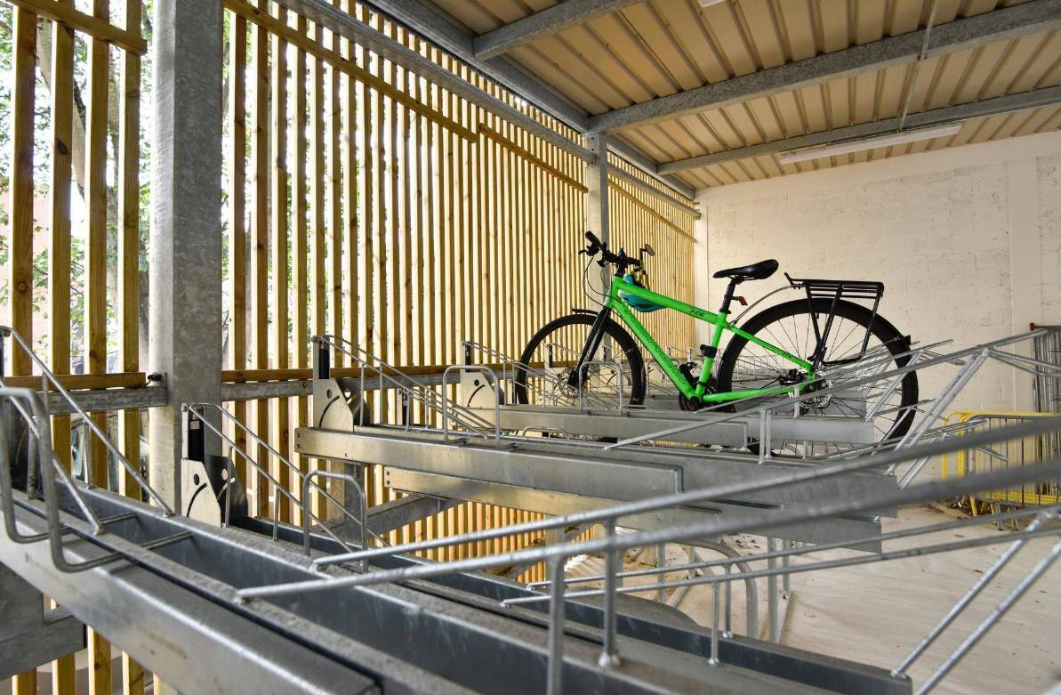 two tier cycle parking