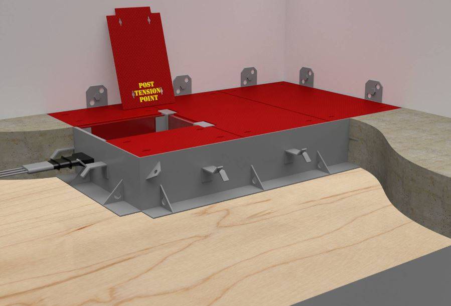 Riser Safe® - Building Riser - Post Tension Concrete Frame - Riser Flooring