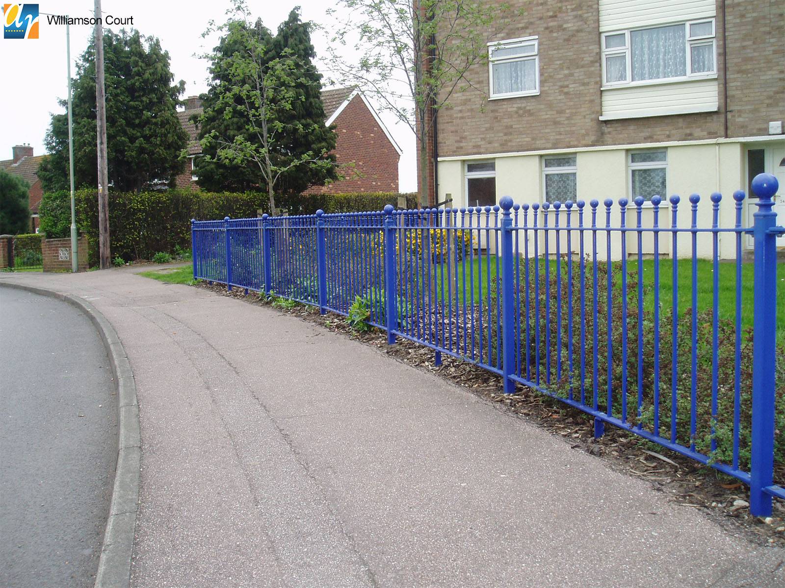 Humber Steel Railings with Decorative Ball Top Finial – Vertical Bar Fencing