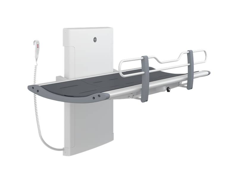 Adjustable height, shower change table SCT 3500 with Pressure Sensitive Stop for Changing Places