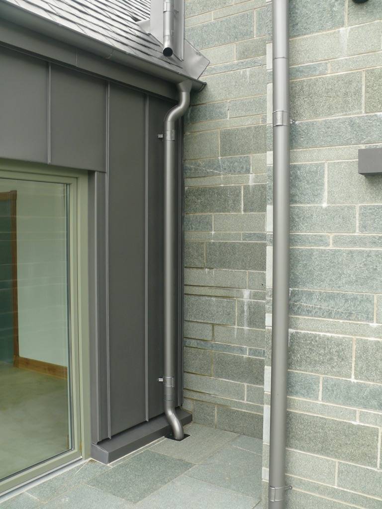 GreenLine ®  Colour Coated Greencoat Steel Rainwater Drainage System - External Rainwater Drainage System