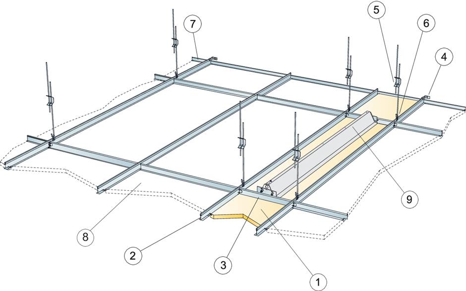 Focus Lp acoustic ceiling system - Acoustic panels