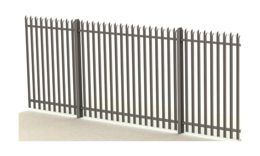 Palisade 2.4 Meter Tri Point Fence, Visual Deterrent - Fencing