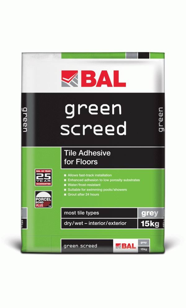 Green Screed - Tile adhesive