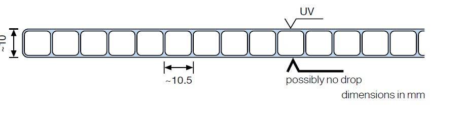 Exolon Multi UV 2/10-10.5 - Multiwall Polycarbonate Sheet