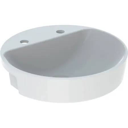 Geberit VariForm semi-recessed washbasin, round