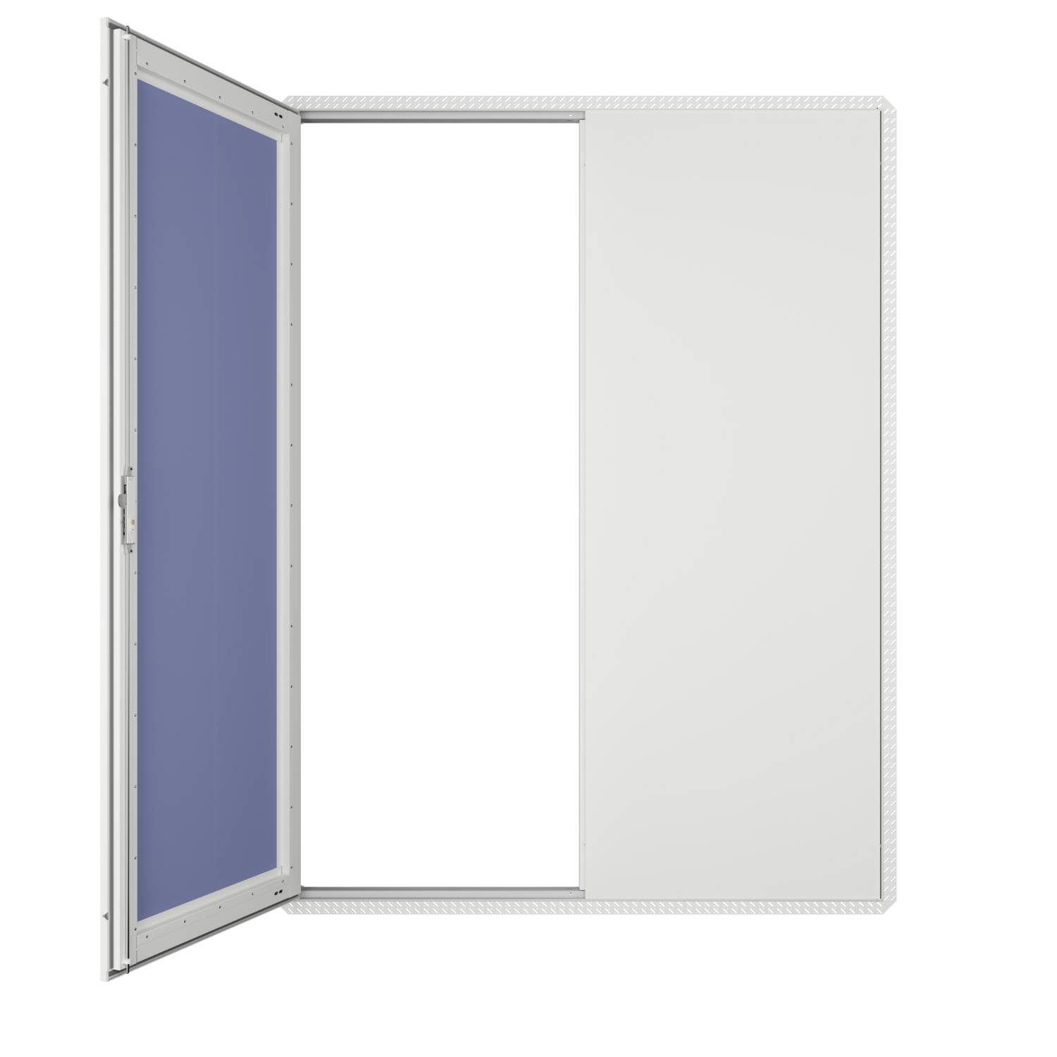 Metal Double Door Riser Door (Premium EX51 Range) - Beaded Frame - 2 Hour Fire Rated From Face & Rear- Smoke Tested- 35dB Acoustic- High Security  - Riser Door