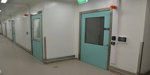 Hygienic Hinged GRP Fire Doors - 60 Min FR - Single leaf (GRP frame)