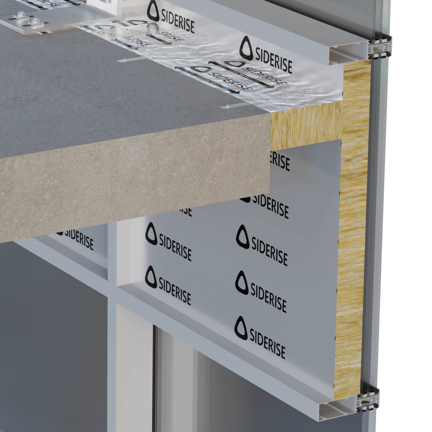 Siderise NXS Nexus Fusion for Spandrel Panels - Fire, Acoustic and Thermal Boards