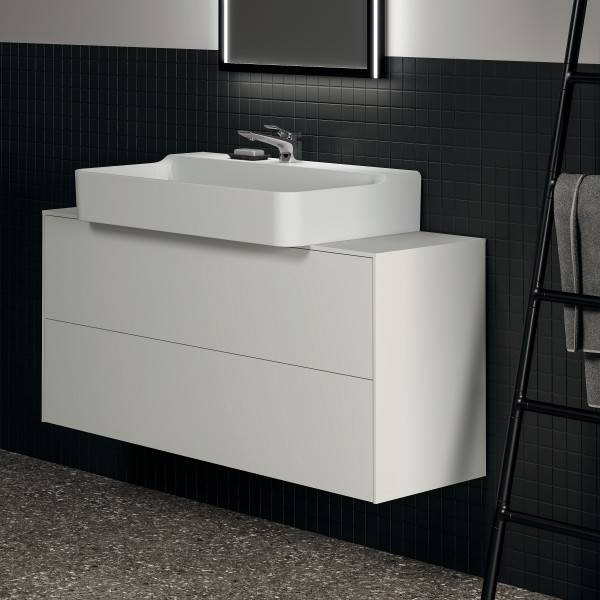 Conca 120 cm Wall Hung Short Projection Washbasin Unit