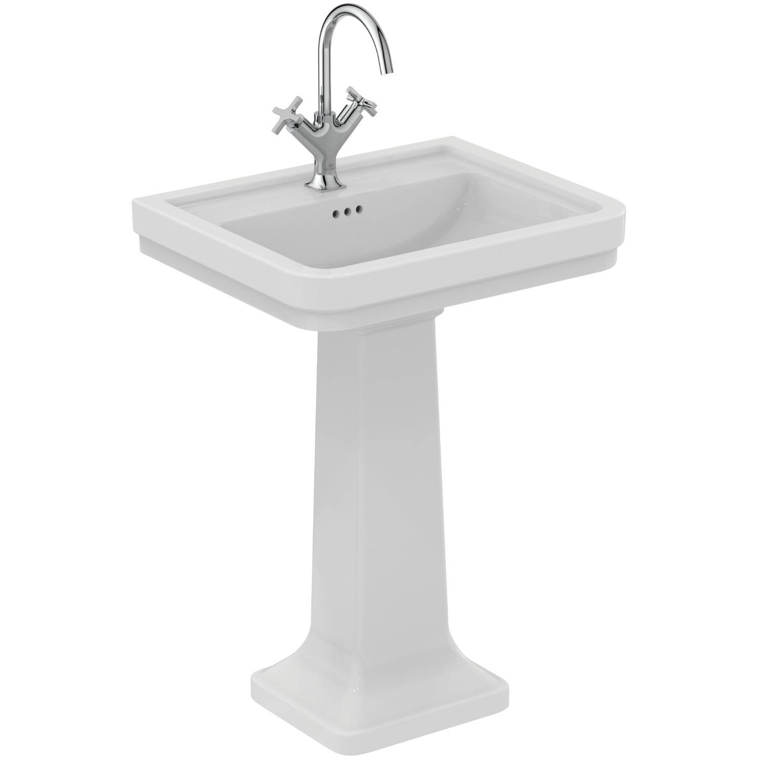 Ideal Standard Calla 60cm washbasin, one taphole with overflow 