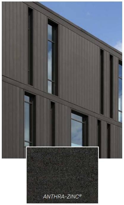 VMZINC® Zinc Sheet - For Facade, Roofing or Rainwater Systems