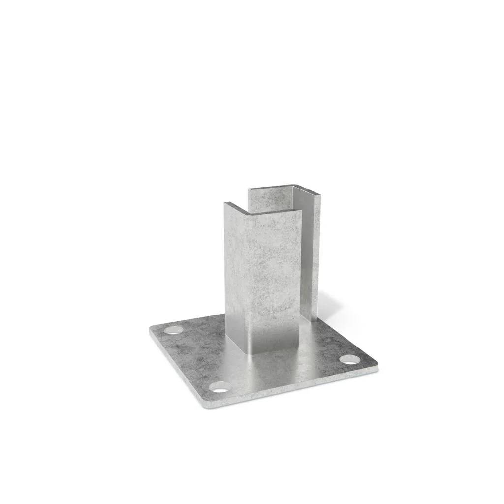 DuraPost® Bolt-Down - Fence Post Base Plate