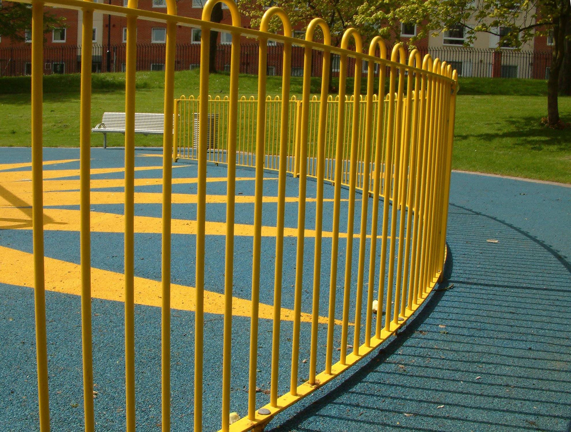 IAE Playspec Playground Fence | RoSPA Standard - Vertical Bar Railing
