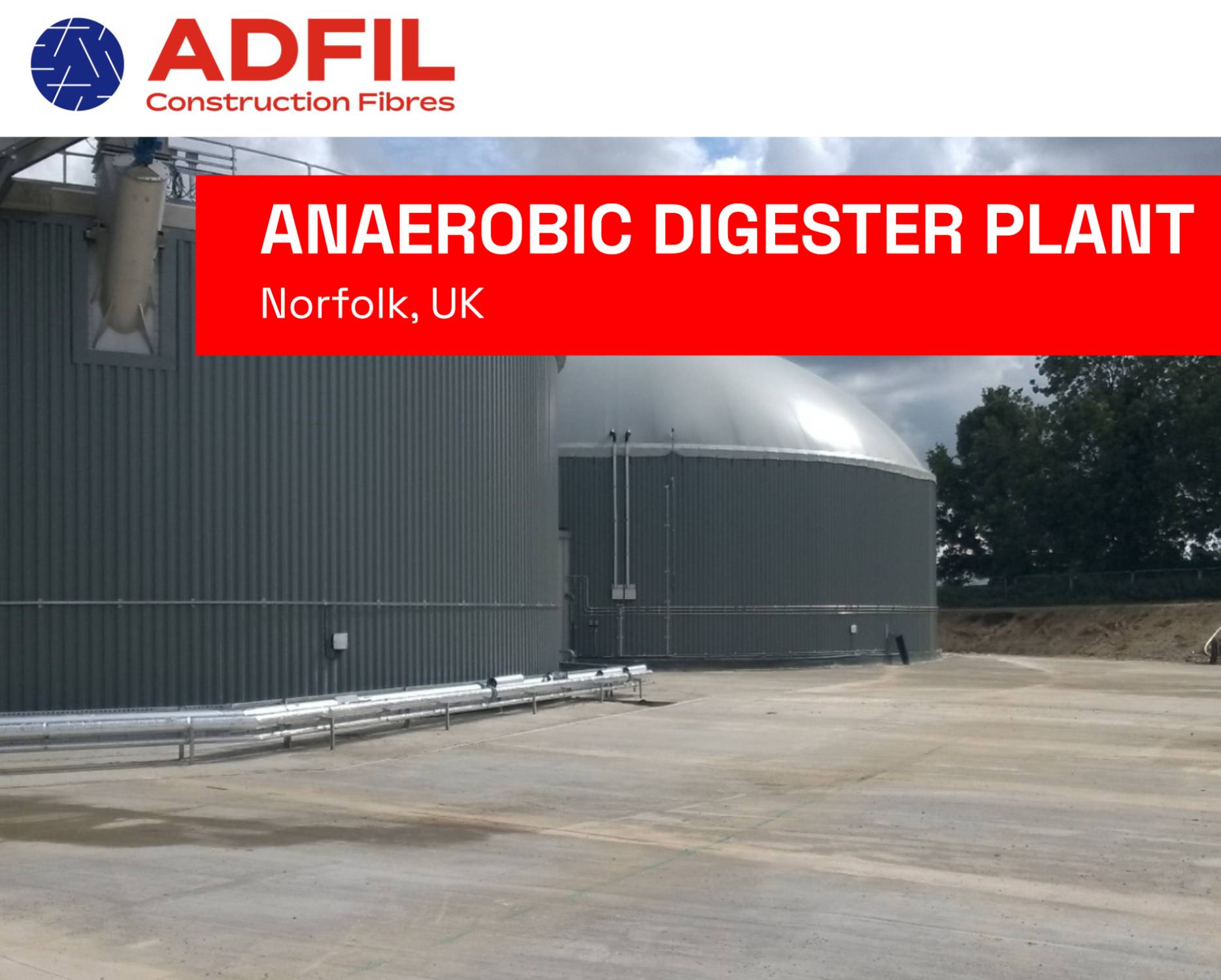 Anaerobic Digester Plant | Adfil Construction Fibres | NBS Source