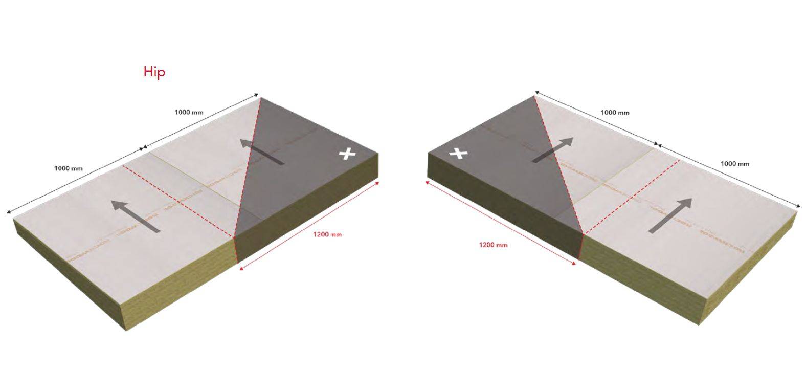 TaperedPlus's Tapered ROCKWOOL HARDROCK® MultiFix (DD) Roof Insulation in conjunction with ROCKWOOL UK - Bespoke Tapered Insulation Board