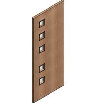 FD30 Double Door Flush Frame - Vision Panel 6