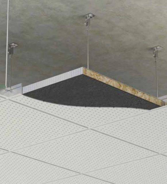 MP562 Foil Enclosed/ Black Tissue Faced Acoustic Pad - Acoustic Ceiling Pad