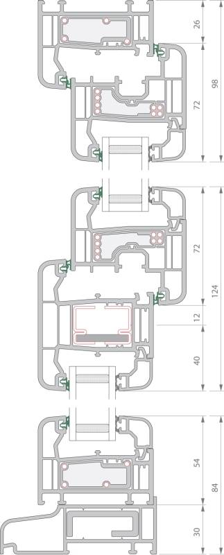 Zendow Neo Tilt & Turn - TT5 Opener/Fixed/Opener