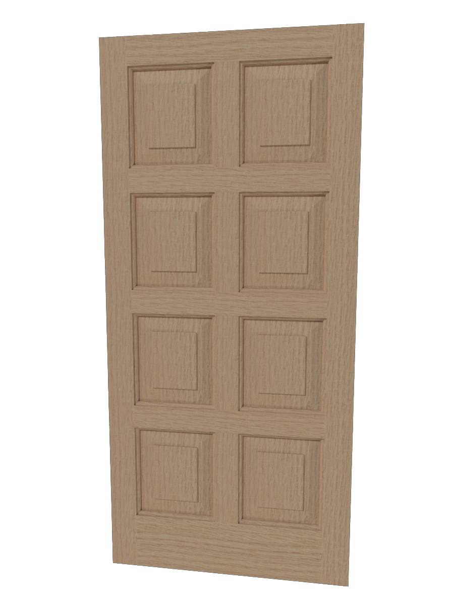 Traditional Timber 8 Panel Door - Solid Timber Door