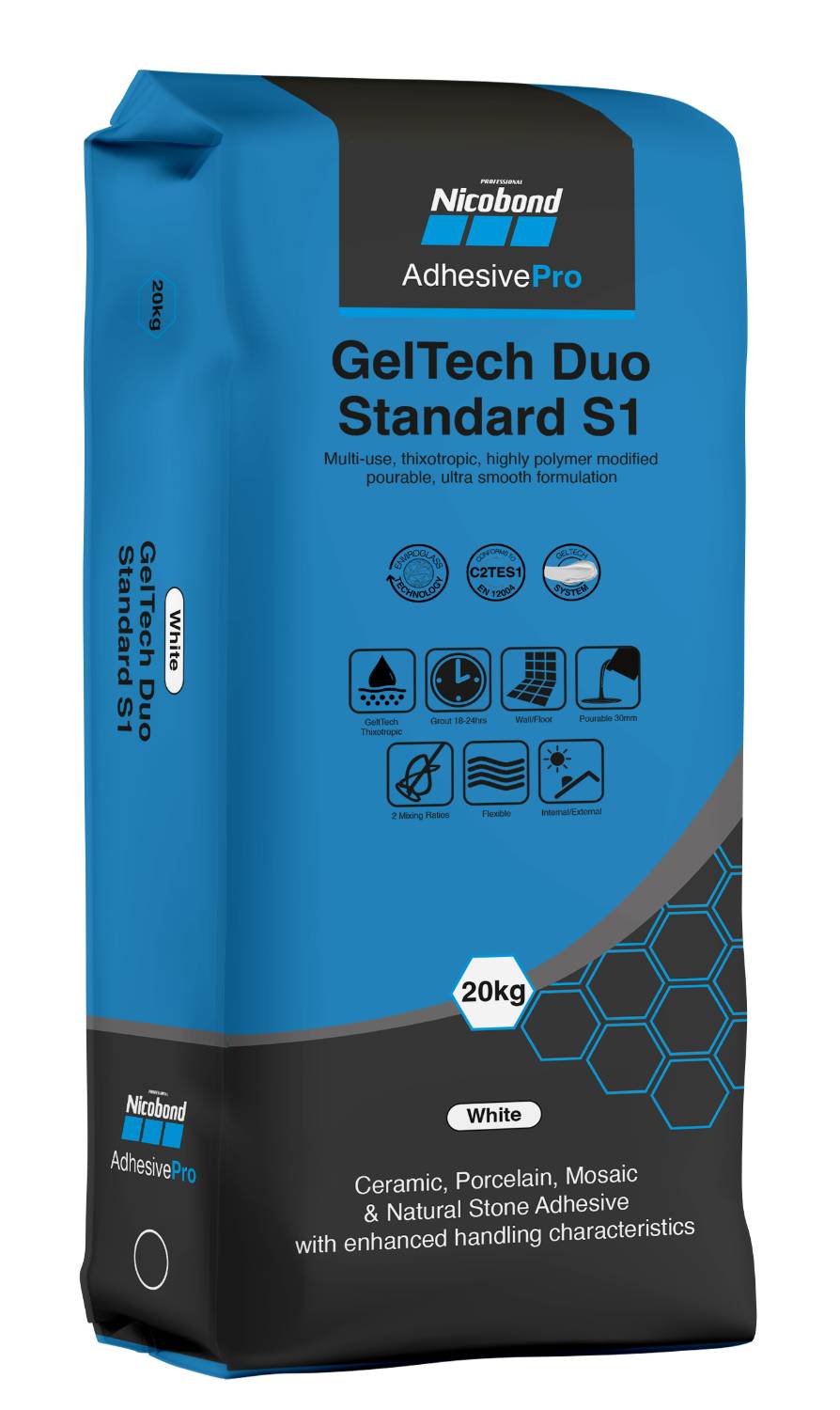 Nicobond GelTech Duo Standard S1 - Wall and Floor Tile Adhesive