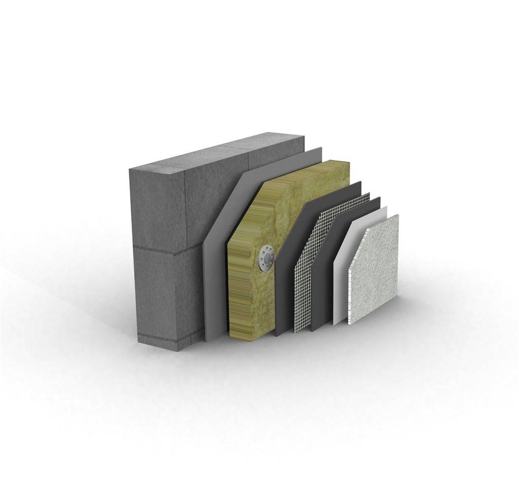 PermaRock Mineral Fibre EWI System with Brick-effect Render