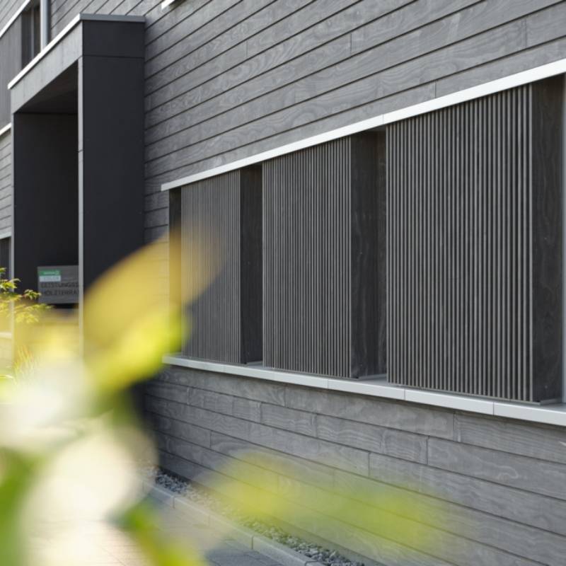 Accoya Color Grey Cladding - timber weatherboard