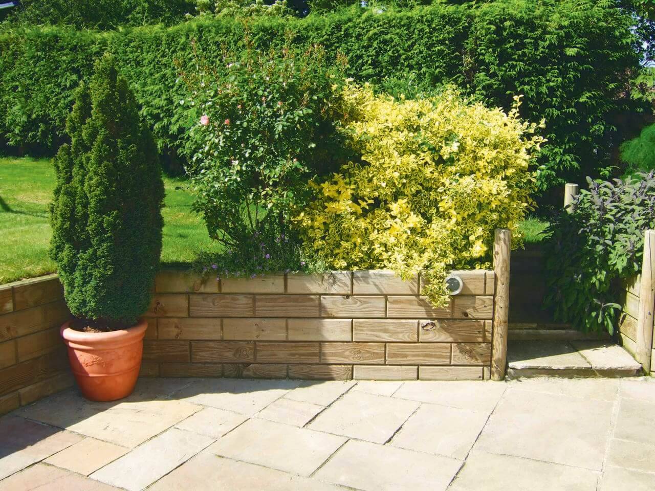 Jakwall® - Wooden Garden Retaining Wall