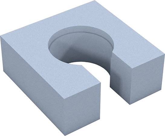 wedi Fundo Substructure Element (Channel Drain) - support element for fundo channel drains