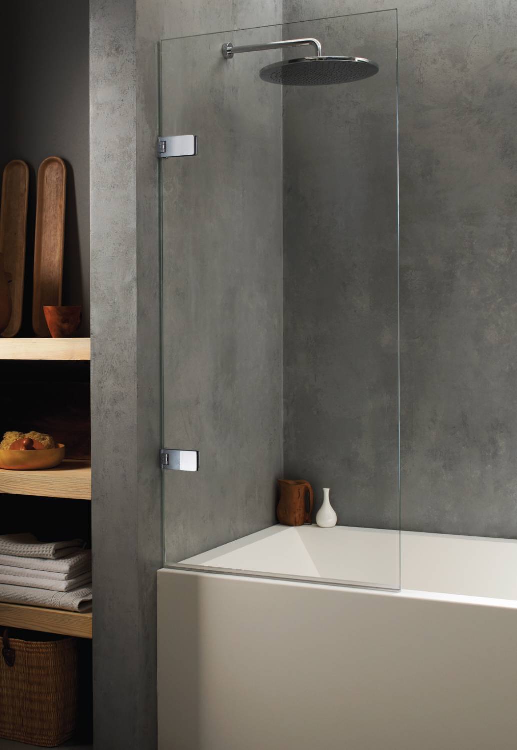 Genoa Bath Screen - Frameless Bathscreen