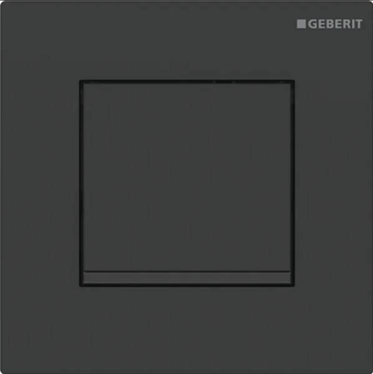 Geberit urinal flush control with pneumatic flush actuation, Type 20 (ex. Type 30) flush plate, square